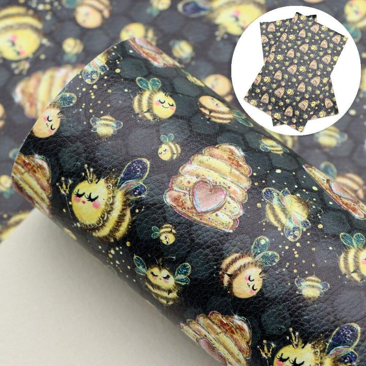 Lisslune | Blooming Elegance: Premium Floral Synthetic Leather for Inspired DIY Creations