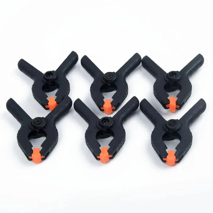 Lisslune | Sustainable 6-piece plastic clamp set with spring for woodworking and DIY tasks