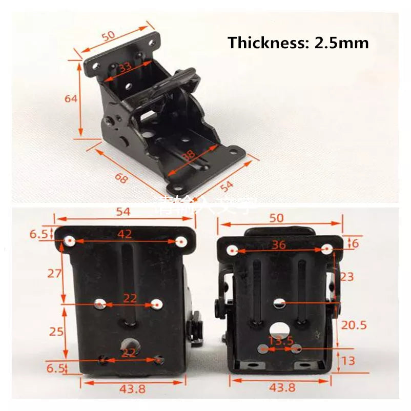 Lisslune | 2Pcs Foldable Self-Locking Hinges