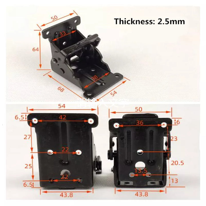 Lisslune | 2Pcs Foldable Self-Locking Hinges