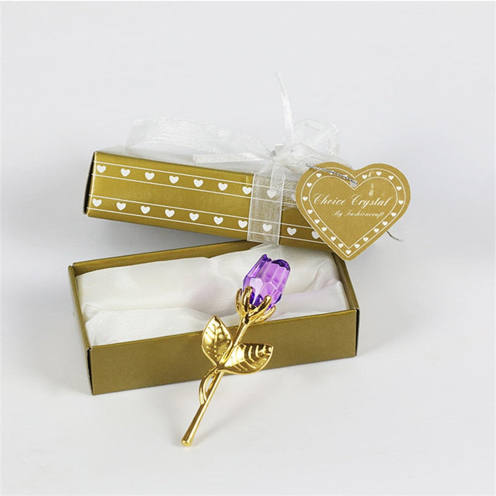 Lisslune | Luxury Crystal Rose in Gift Box – Valentine's Gift for Her