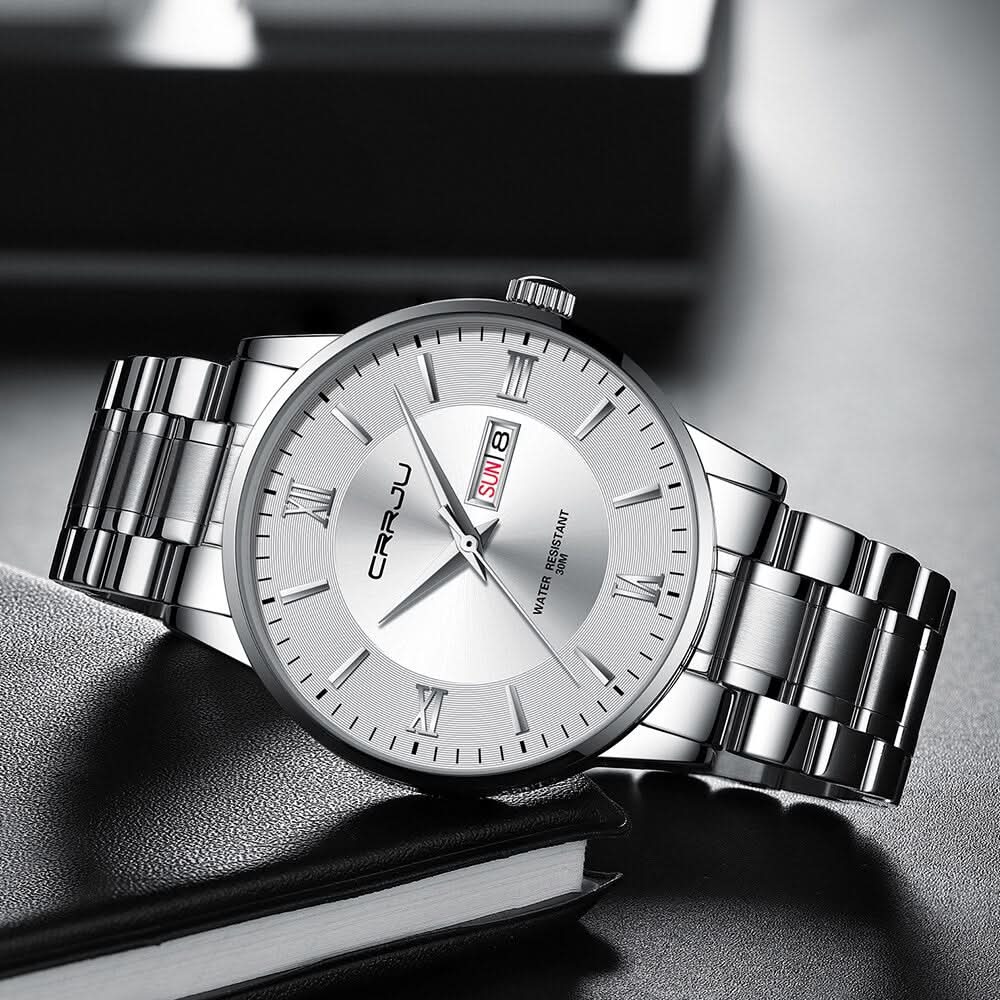 Lisslune | Men’s Stainless Steel Waterproof Sport Quartz Watch
