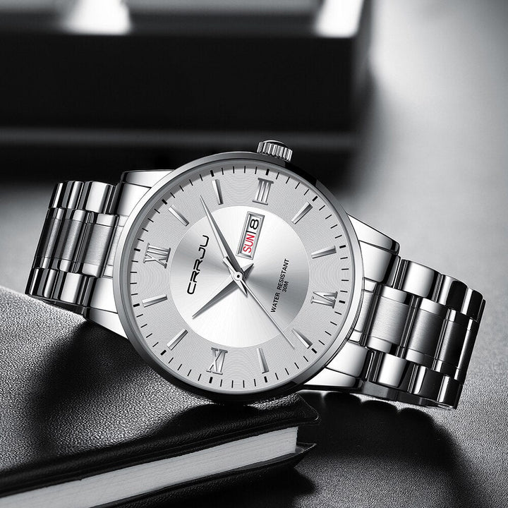 Lisslune | Men's Luxury Waterproof Sports Watch – Stainless Steel Quartz Chronograph
