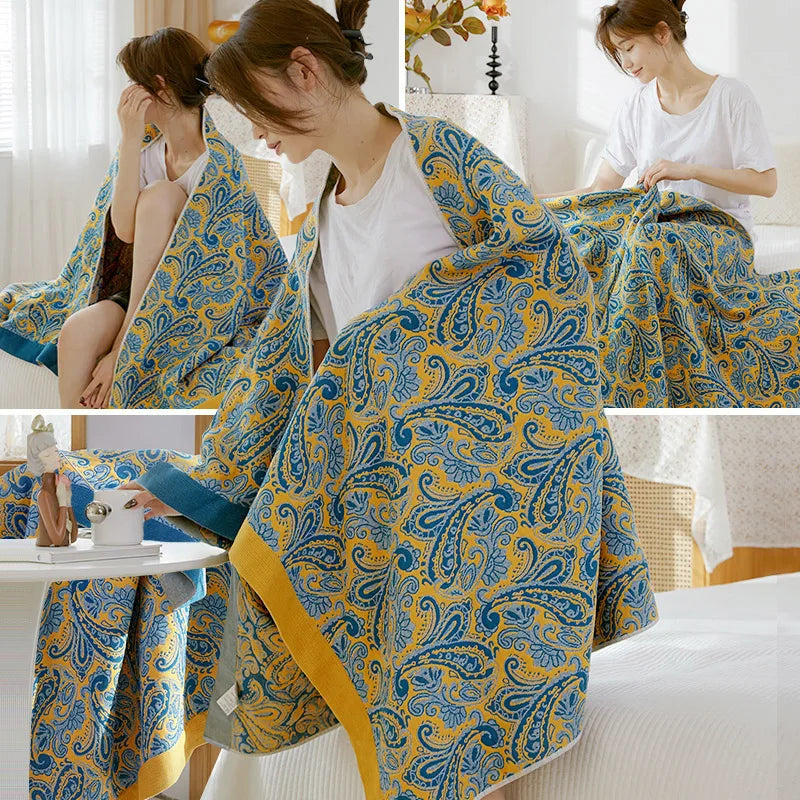 Lisslune | Paisley Print Blanket