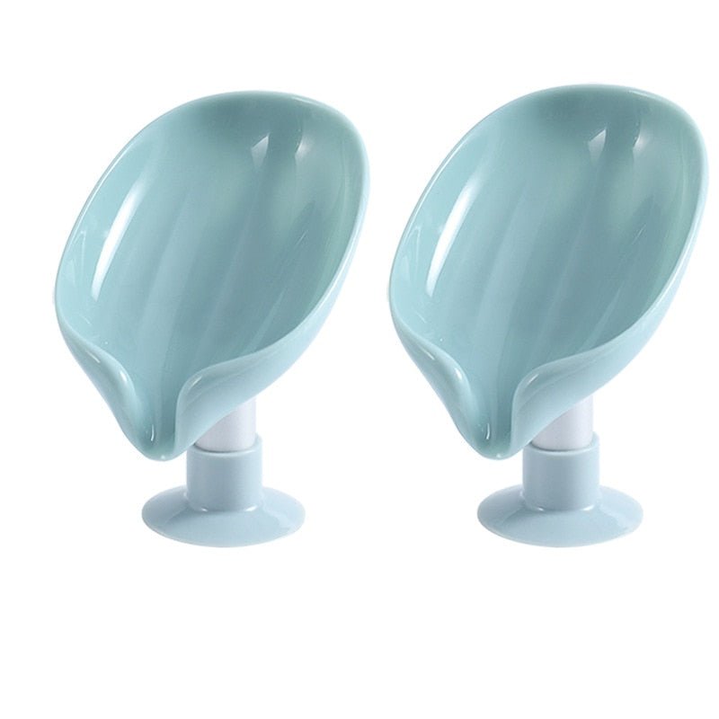 Lisslune | Soap dish with suction cup holder and drainage (Set of 2)