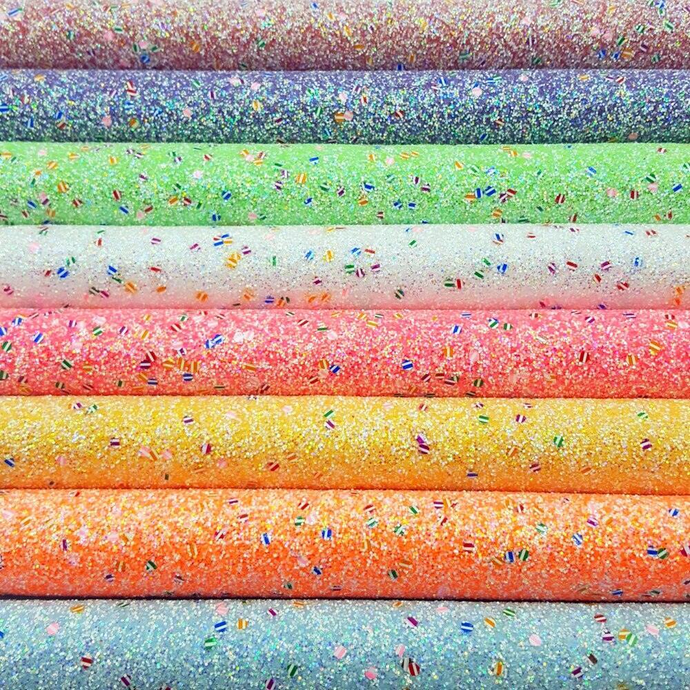 Lisslune | Glamorous Glitter Synthetic Leather Sheets for Creative Crafting Adventures!