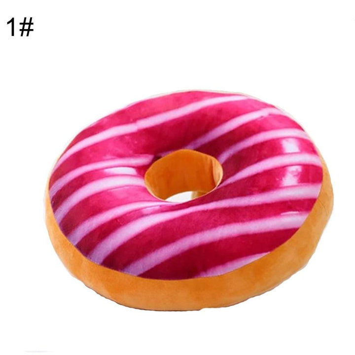Lisslune | Delightful 12-piece 3D donut plush cushion collection for cozy comfort