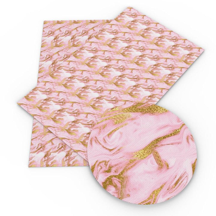 Lisslune | Floral Elegance Synthetic Leather Craft Sheets - Creative Essentials