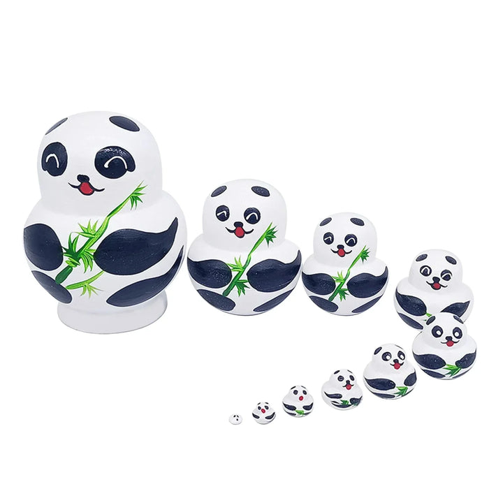 Lisslune | 10 pieces/set wooden Russian matryoshka dolls