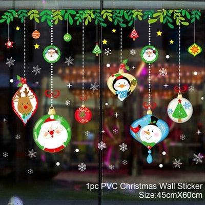 Lisslune | Festive Holiday Party Sticker Set: Christmas & New Year Wall and Window Decoration