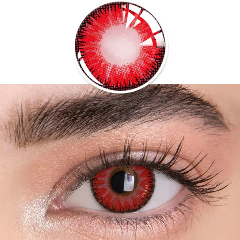 Rynx | 1 Pair Colored Contact Lenses Natural Eyes Contact Brown Lenses Blue Lenses Cat Eye Lenses Monet Gray Eye Lens Annual Sale