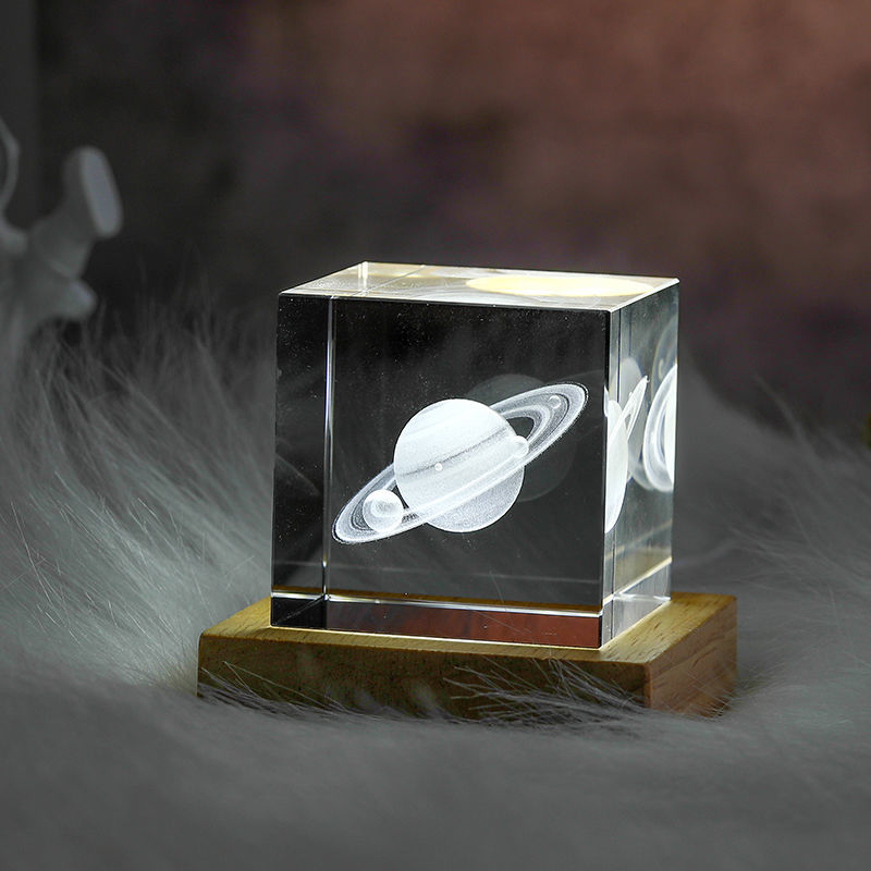 Lisslune | 3D Crystal Cube Moon Nightlight