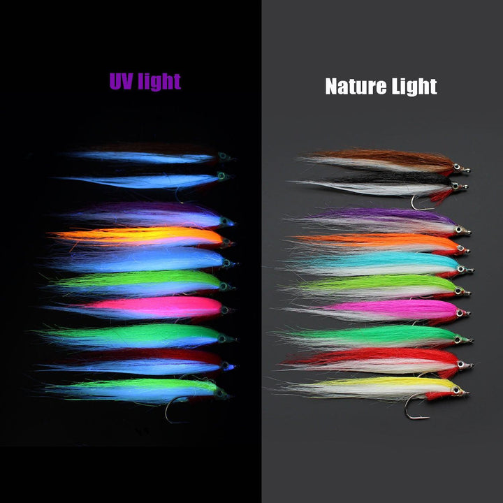 Lisslune | 20-piece UV high-carbon fly fishing lure kit - Perfect for salmon, trout, perch, and steelhead - Tigofly collection