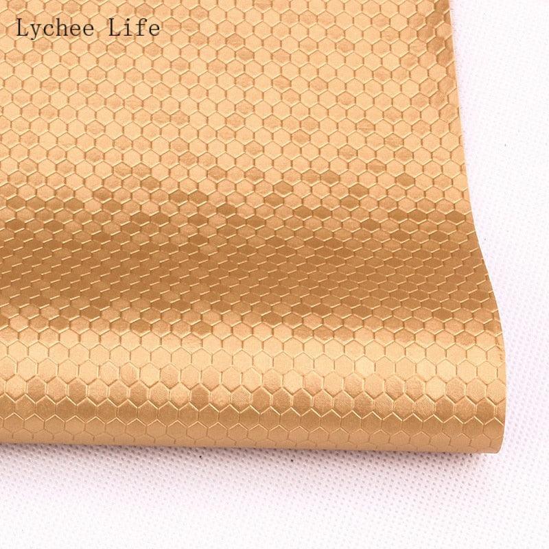 Lisslune | Transform your sewing projects with luxurious honeycomb PVC leather fabric