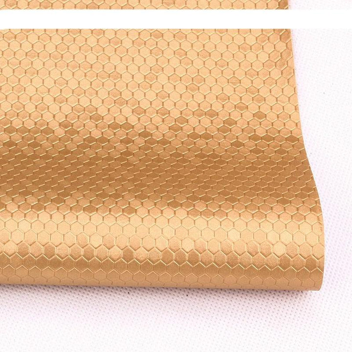 Lisslune | Honeycomb Embossed Synthetic Leather - Unleash Your Creative Potential with Luxury Texture