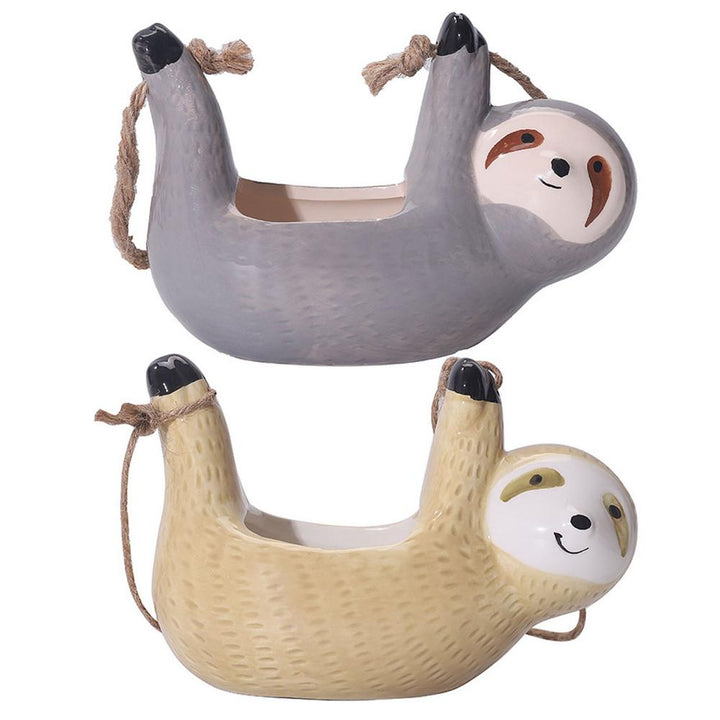 Lisslune | Ceramic Happy Sloth Flower Pot