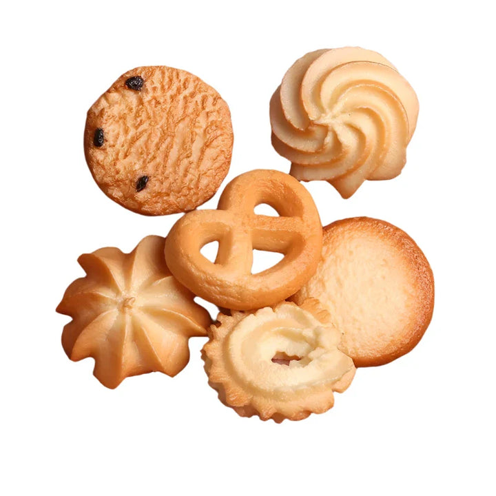 Lisslune | Charming 6-piece Synthetic Cookie Collection for Kitchen and Table Decor