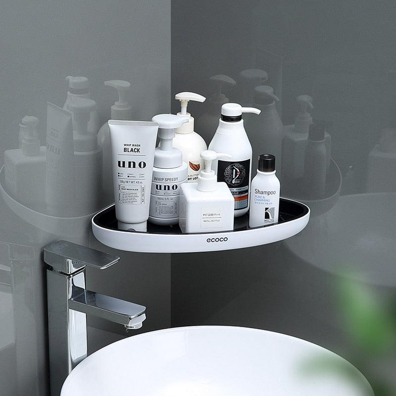 Lisslune | Chic Geometric Triangular Bathroom Wall Organizer: Luxury Storage Solution
