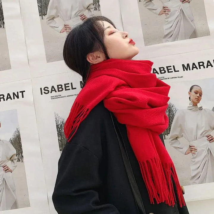 Lisslune | Women’s Cotton Winter Scarf – Soft, Warm, Elegant Style