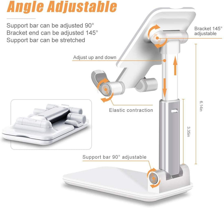 Lisslune | Premium adjustable aluminum phone stand for the ultimate viewing experience