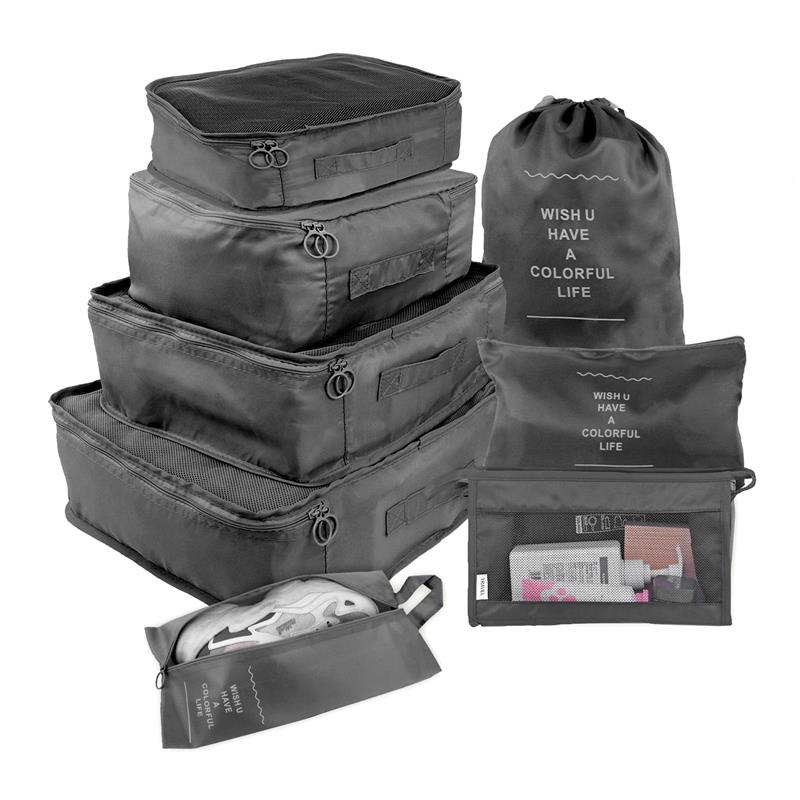 Lisslune | Travel Smart: versatile 8/6/1-piece organizer set for effortless packing