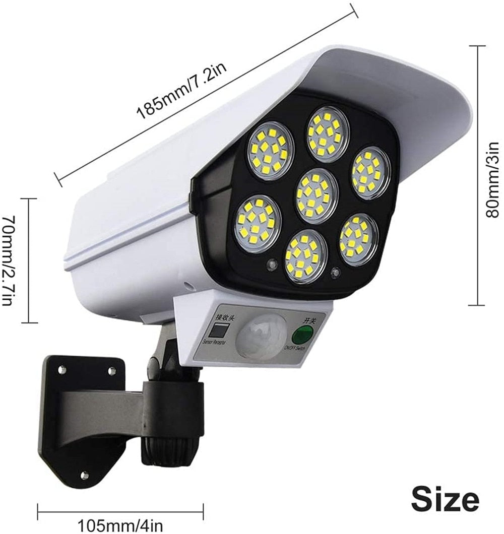 Lisslune | Solar Motion Sensor Dummy Security Camera Light