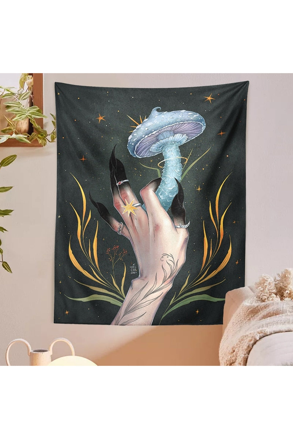 Lisslune | Mandrake Plant Tapestry