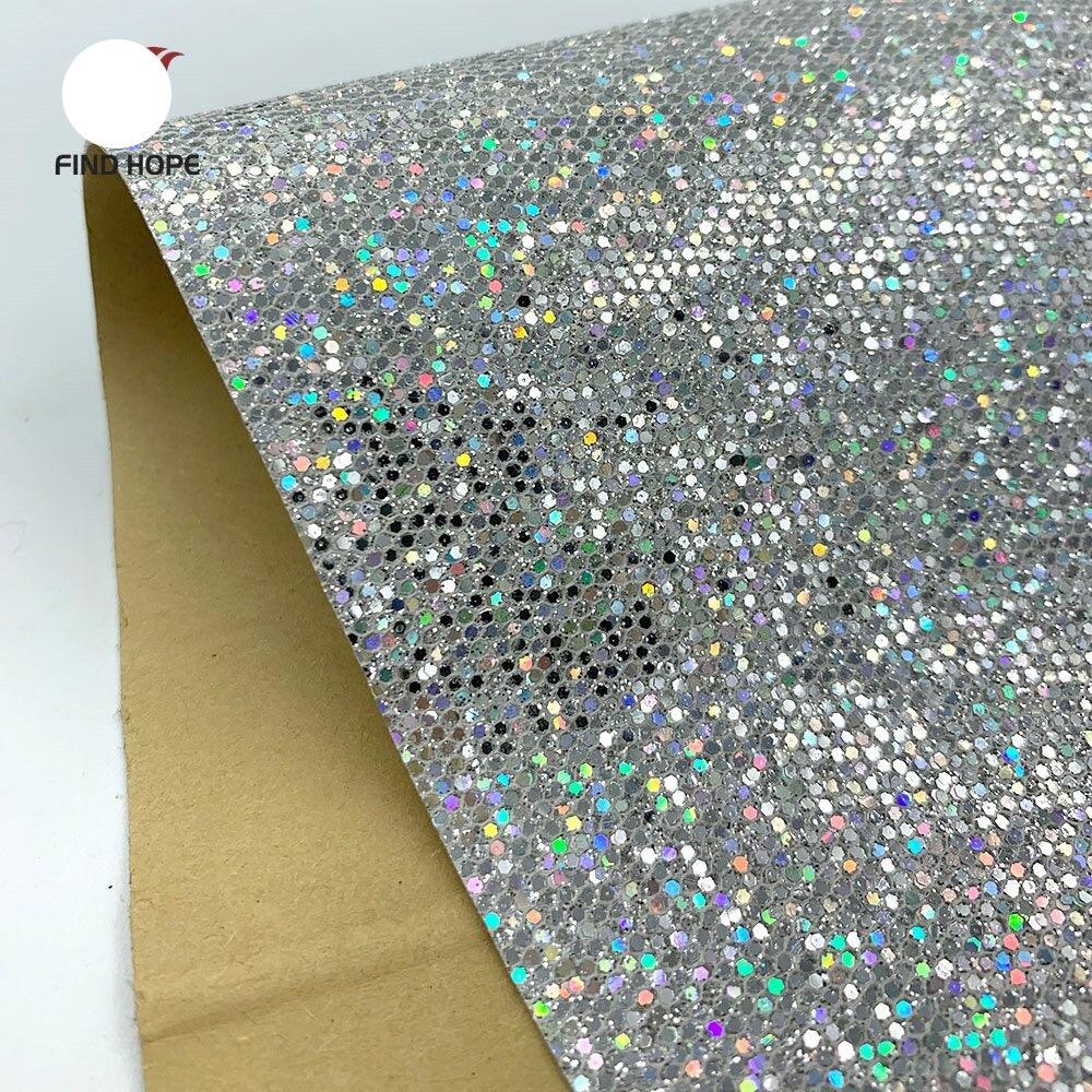 Lisslune | Sparkling Diamond Glitter Synthetic Leather Craft Sheets - Elevate your DIY projects