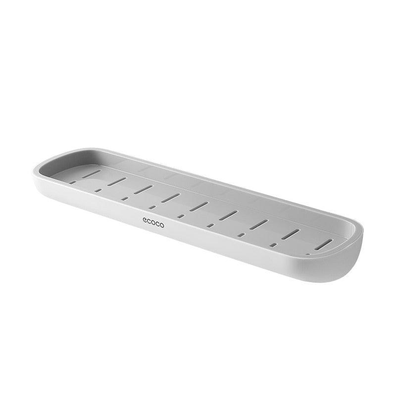 Lisslune | Modern Wall-Mounted Bathroom Organizer with Integrated Towel Holder | Drill-Free Shower Storage Solutions