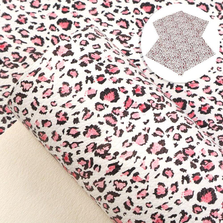 Lisslune | Chic Polka Dot Synthetic Leather Crafting Fabric