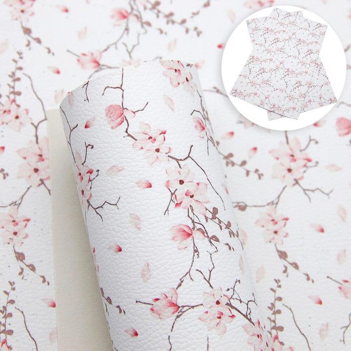 Lisslune | Blooming Elegance: Premium Floral Synthetic Leather for Inspired DIY Creations