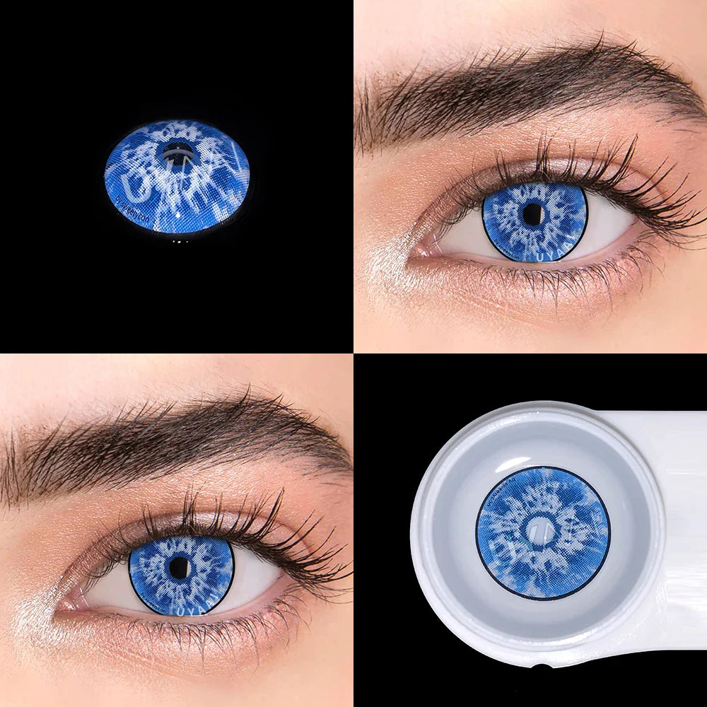 Rynx | 1 Pair Cosplay Contact Lenses Makima Gojo Power Lenses Anime Accessories Anime Lenses Halloween Lens Eyes Eye Drops Sale