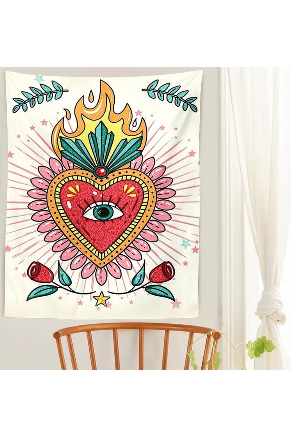 Lisslune | Heart Psychedelic Tapestry