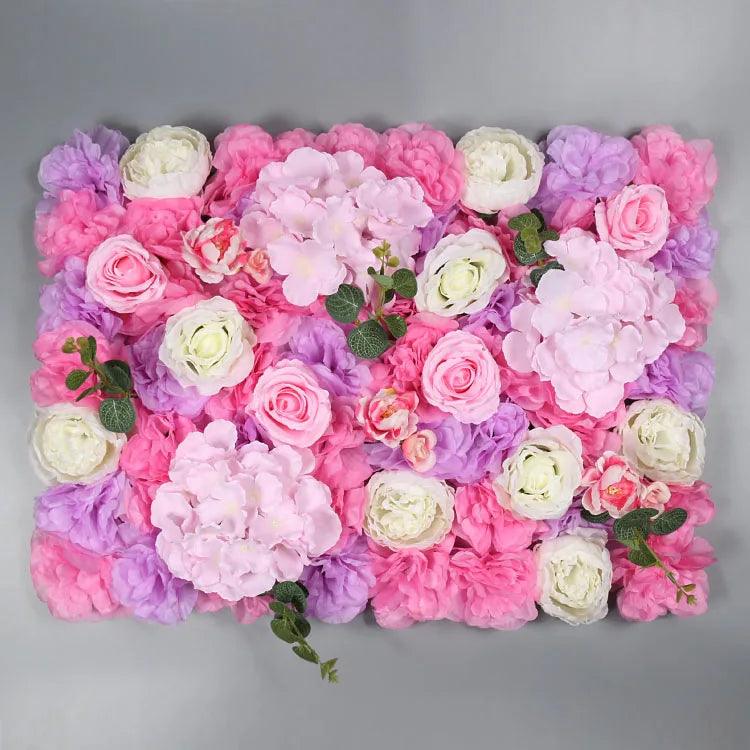 Lisslune | Elegant Flower Wall Art Handmade with Cotton, Silk and Artificial Flowers