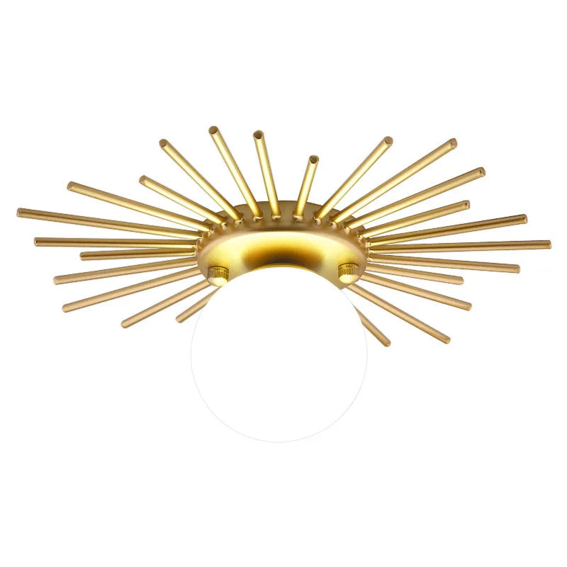 Lisslune | HaloBeam – Elegant Glass and Iron Wall Lamp for Classic Touch