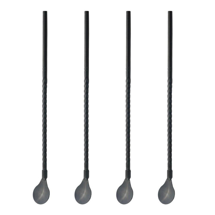 Lisslune | Stainless Steel Straw Spoon (4 pieces)