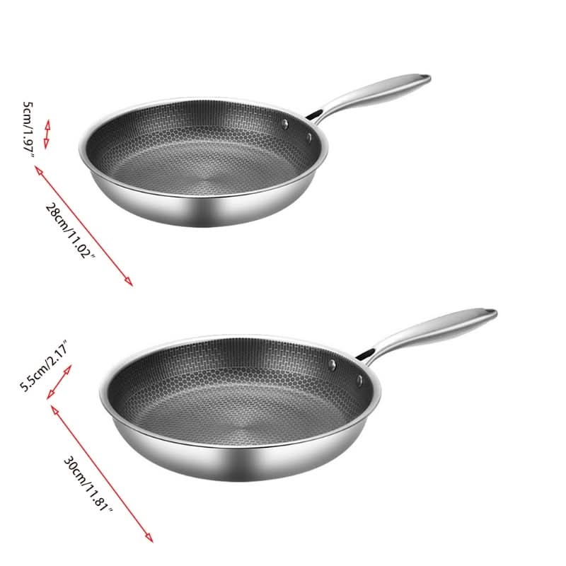 Lisslune | PanPro 30cm Stainless Steel Non-Stick Frying Pan