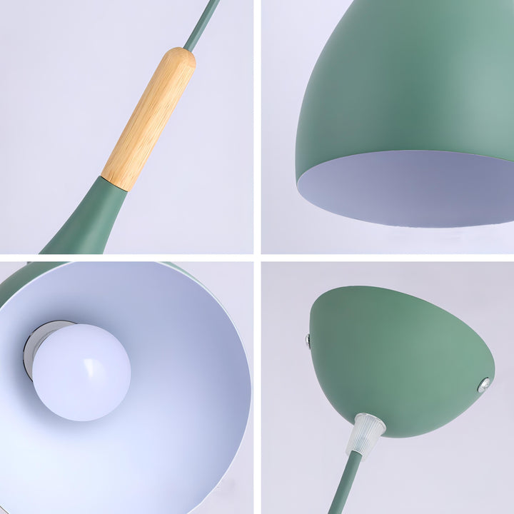 Lisslune | Talon - Modern Drop-Shaped Wooden Pendant Light Scandinavian Ceiling Light