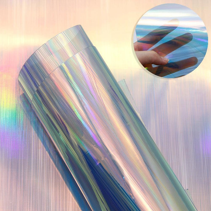 Lisslune | Iridescent PVC Synthetic Leather Jelly Fabric for Innovative DIY Creations
