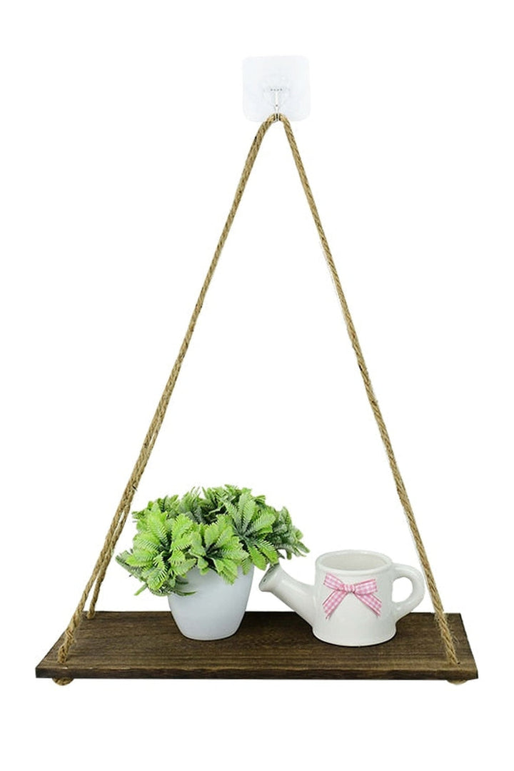 Lisslune | Aesthetic wooden swing wall shelf