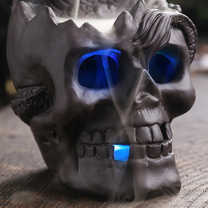 Lisslune | Dragon Skull LED Incense Burner
