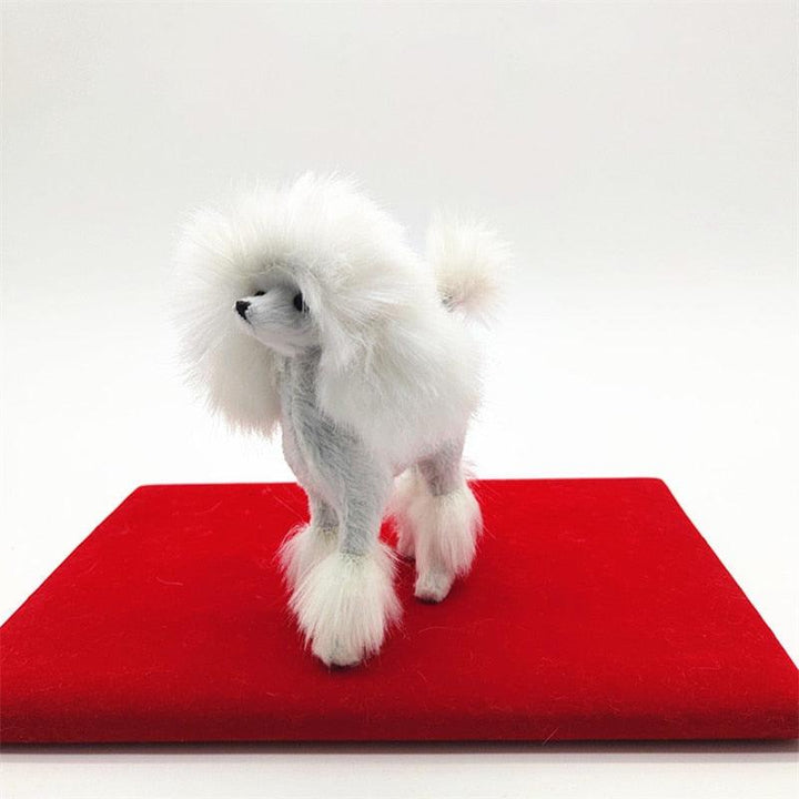 Lisslune | Shady Pink Poodle Plushie: Enchanting Home Decor Piece