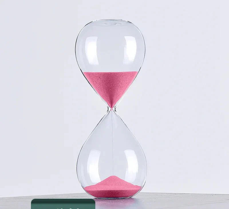 Lisslune | Glass Sand Timer | Stylish Decoration with 5/10/30/60 Minutes Indication