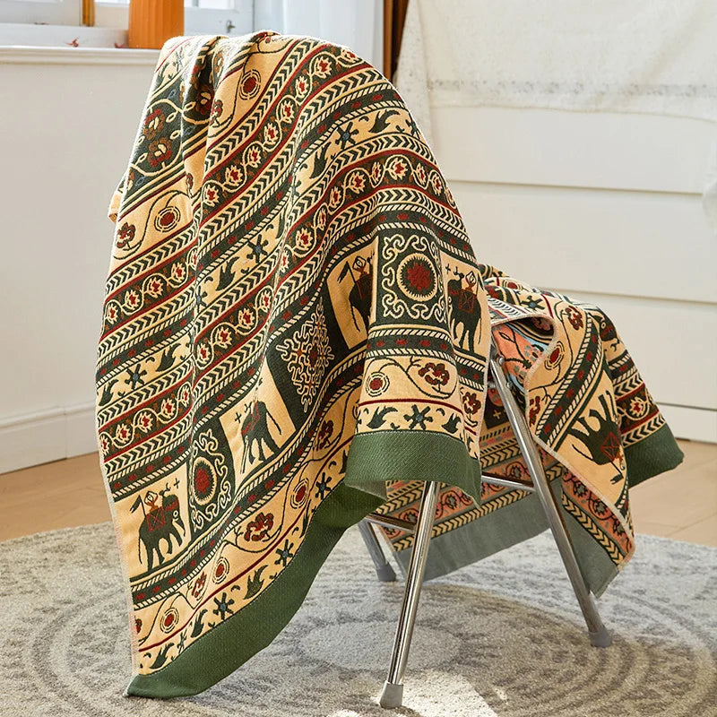 Lisslune | Paisley Print Blanket