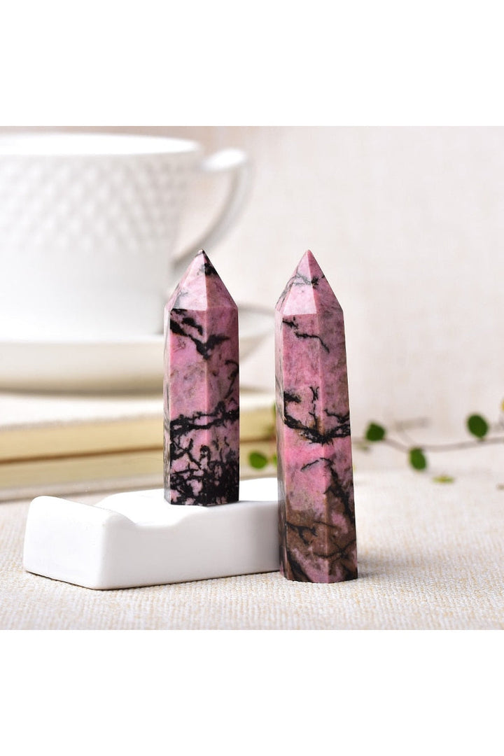 Lisslune | Rhodonite Crystal Obelisk