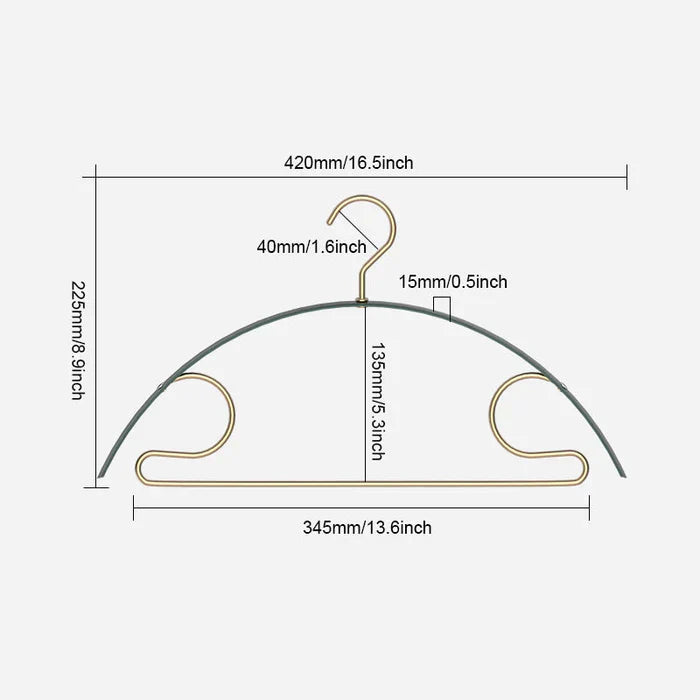 Lisslune | PerfectHolder - Elegant hangers with wide shoulders and trouser bar