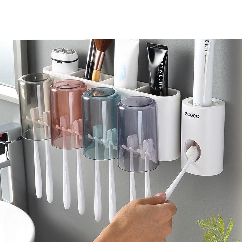 Lisslune | Family-friendly Toothbrush Holder - Ultimate Bathroom Organizer for Shared Spaces