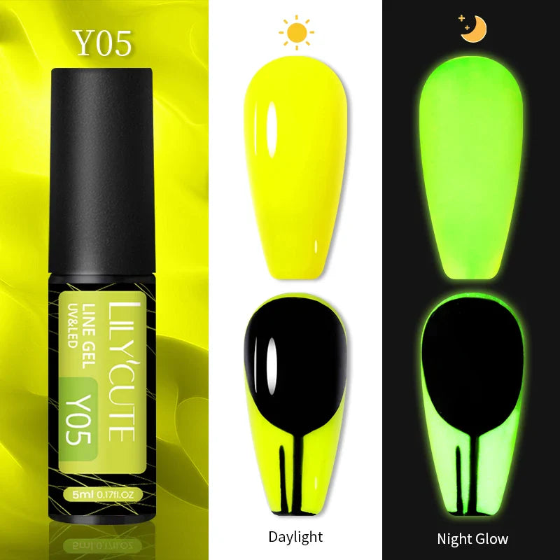 Rynx | 5ML Silver Metallic Painter Liner Gel Nail Polish Super Bright Mirror Drawing Gel Semi Permanent Line French Nail Art