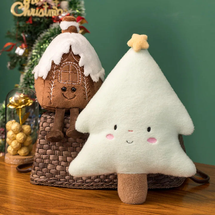 Lisslune | Magical Christmas Plush – Fluffy Gingerbread Hug Toy for a Warm & Cozy Holiday