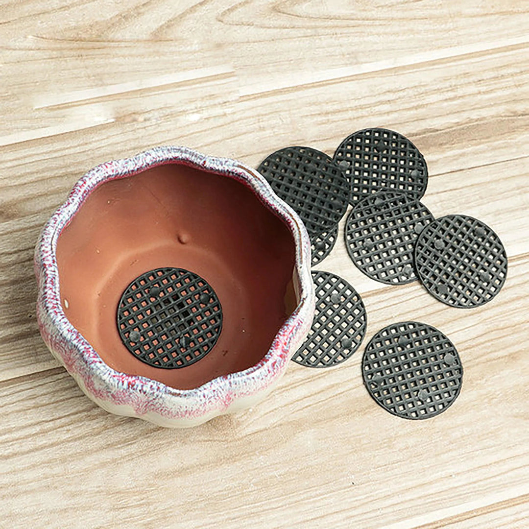 Lisslune | Garden Optimizer: 10-Pack durable net drainage pads for round plant pots
